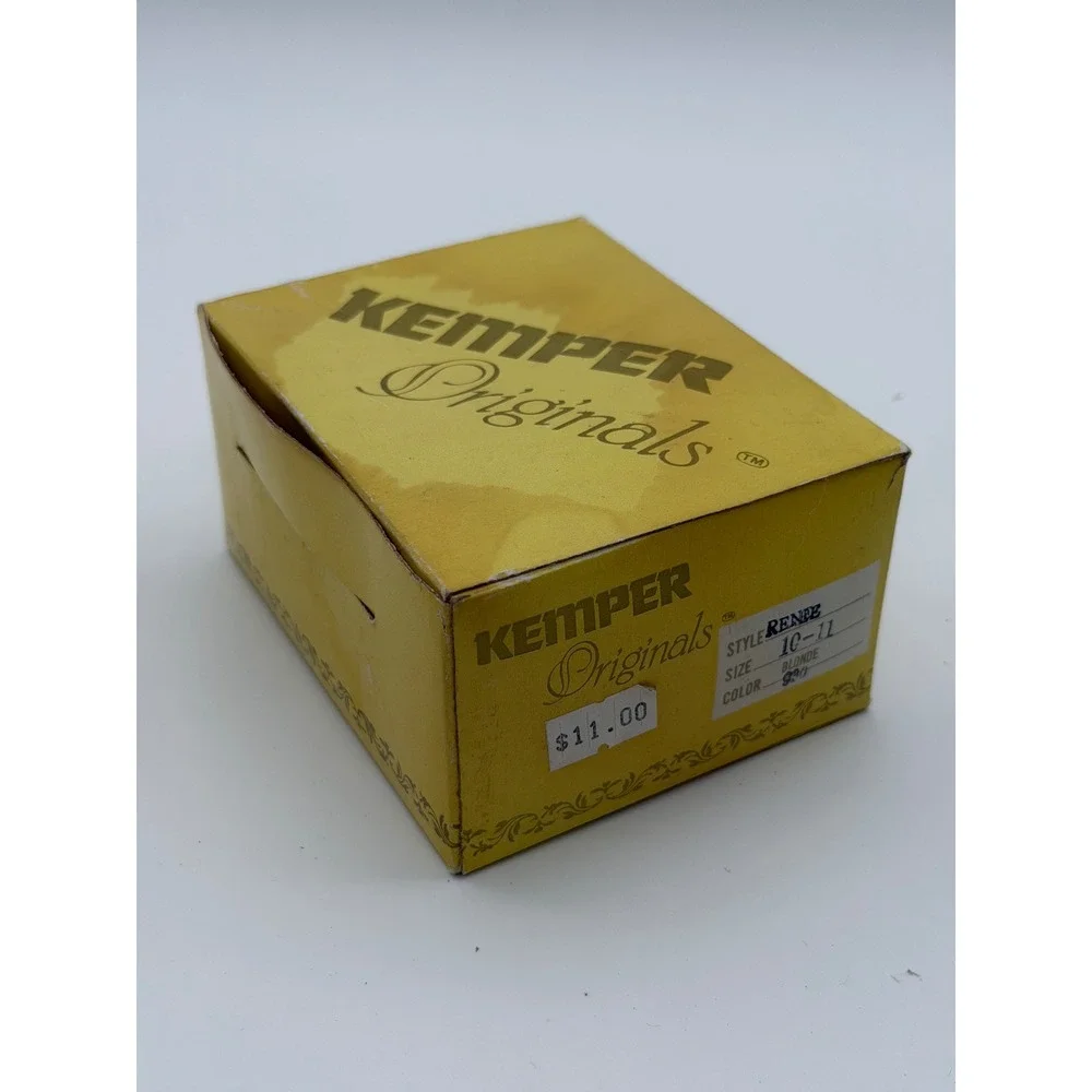 Kemper Originals Renee Doll Wig Blonde Size 10-11 Modacrylic Vintage Korea Boxed